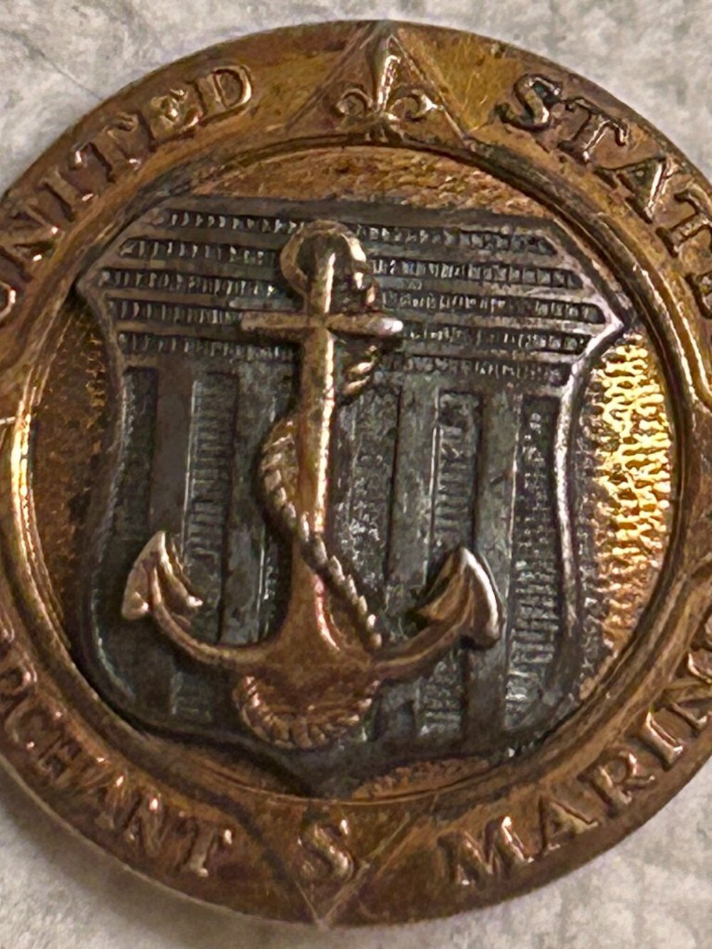 Vintage Sterling Silver U.S. Merchant Marine Anchor Pin – A.E. Co Utica NY